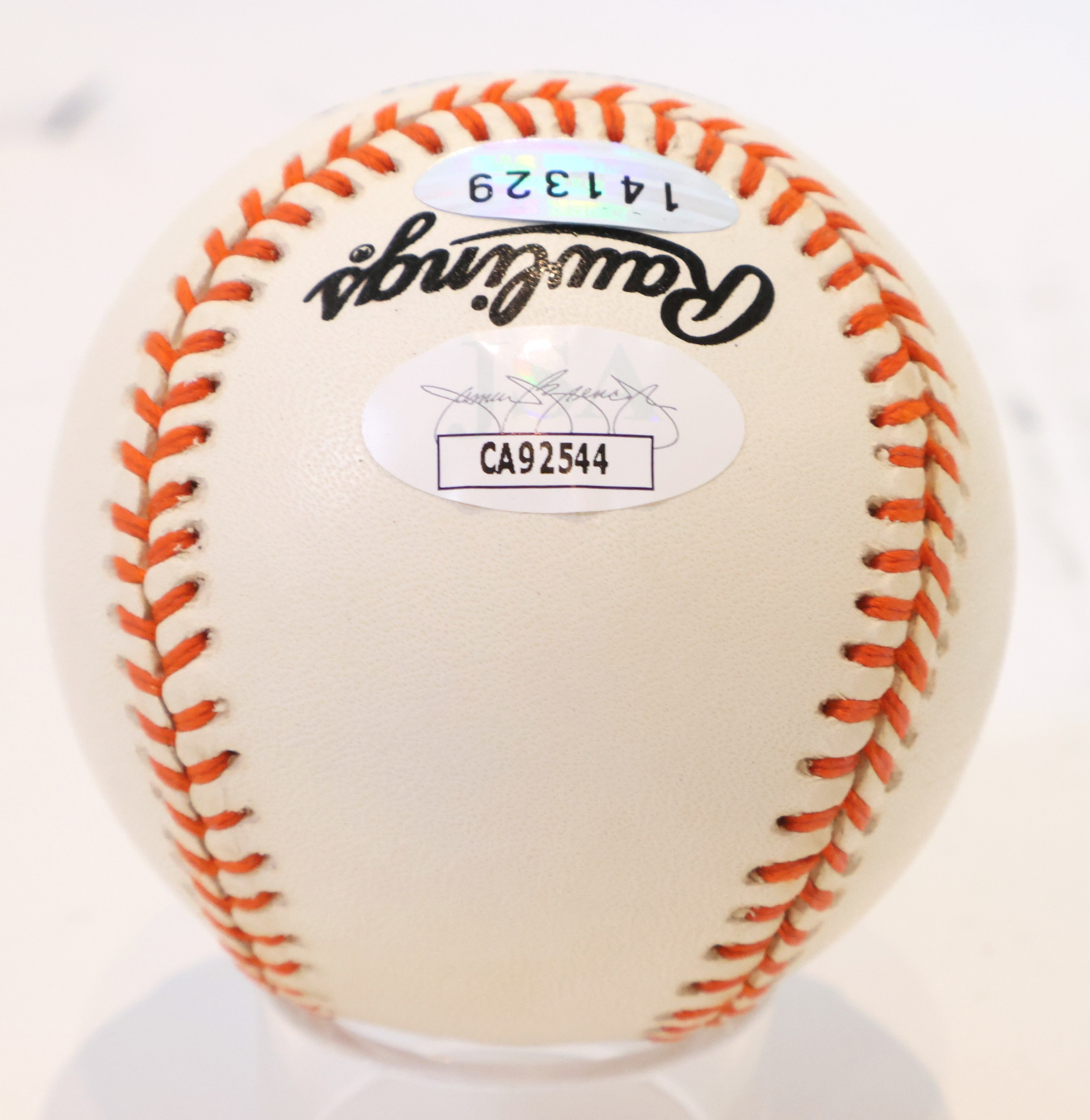 Cal Ripken Jr. Autographed AL Baseball w/ Ripken 8 (2130-2131) Logo JSA COA