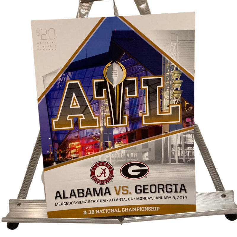 2018 College Football National Championship Program Alabama vs. Georgia - Historic CFP Final