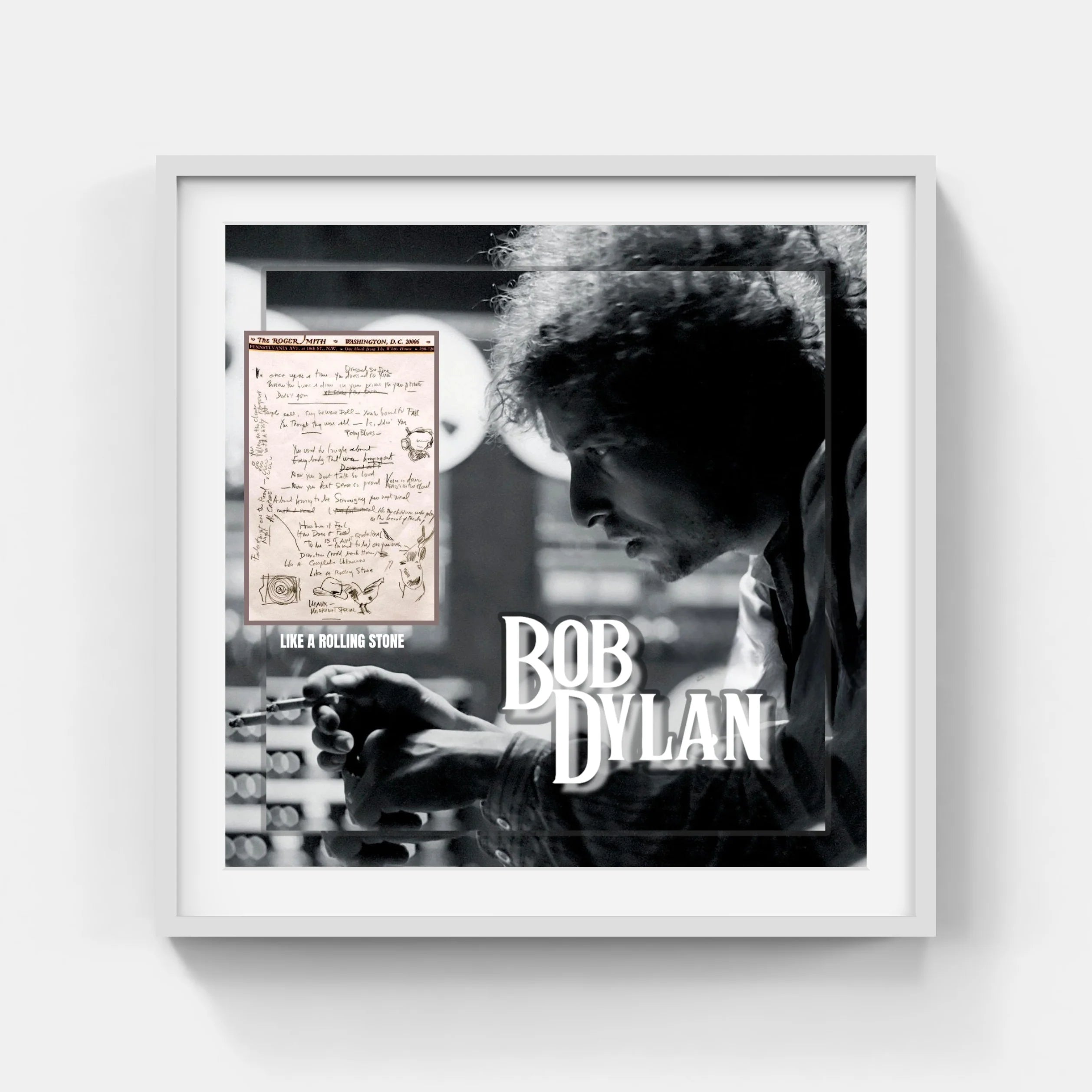 BOB DYLAN LIKE A ROLLING STONE Replica Commemorative LYRICS (Charity) - Latitude Sports Marketing