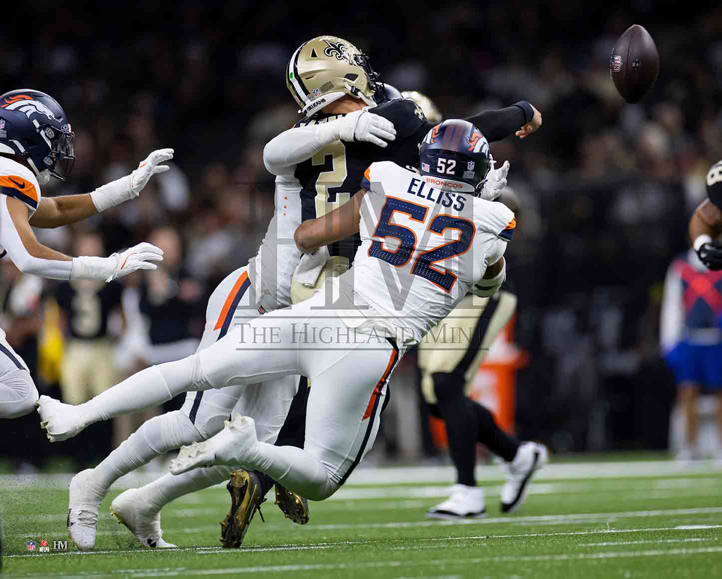 Jonah Elliss Denver Broncos In Person Signing Ticket