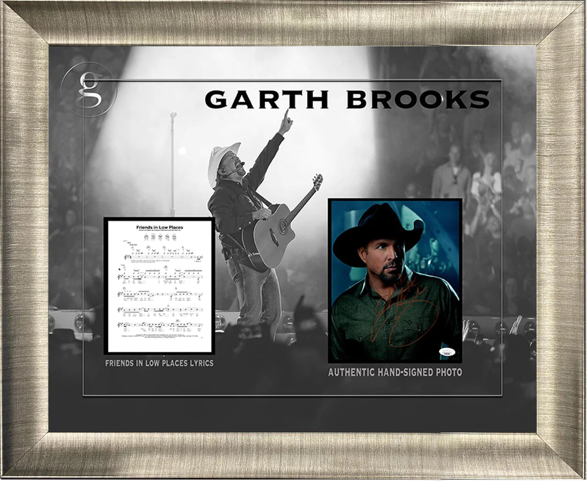 Garth Brooks Autographed Framed Art - Latitude Sports Marketing
