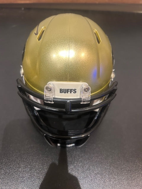 Deion Sanders Colorado Buffalos Autographed Mini Helmet JSA COA
