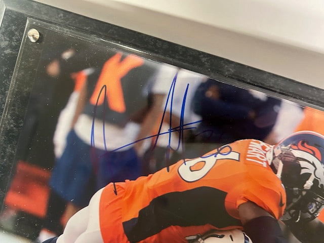 Darian Stewart Denver Broncos Autographed 8x10 Photo with Plaque JSA COA