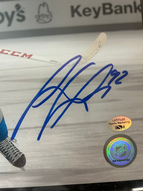 Gabe Landeskog Colorado Avalanche Autographed 8x10 Burgundy Jersey Photo w/ Plaque – JSA COA