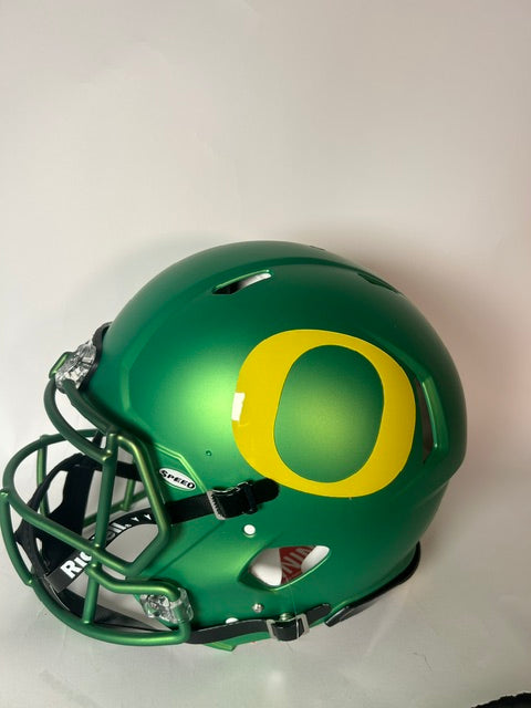 Bo Nix Autographed Oregon Ducks Candy Apple Pro Helmet – BAS COA