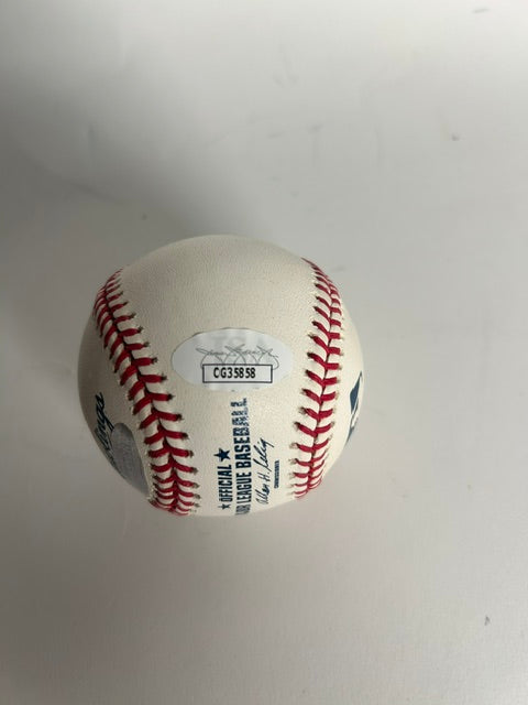 Bob Feller Autographed Rawlings Baseball Inscribed "HOF 61" – JSA COA