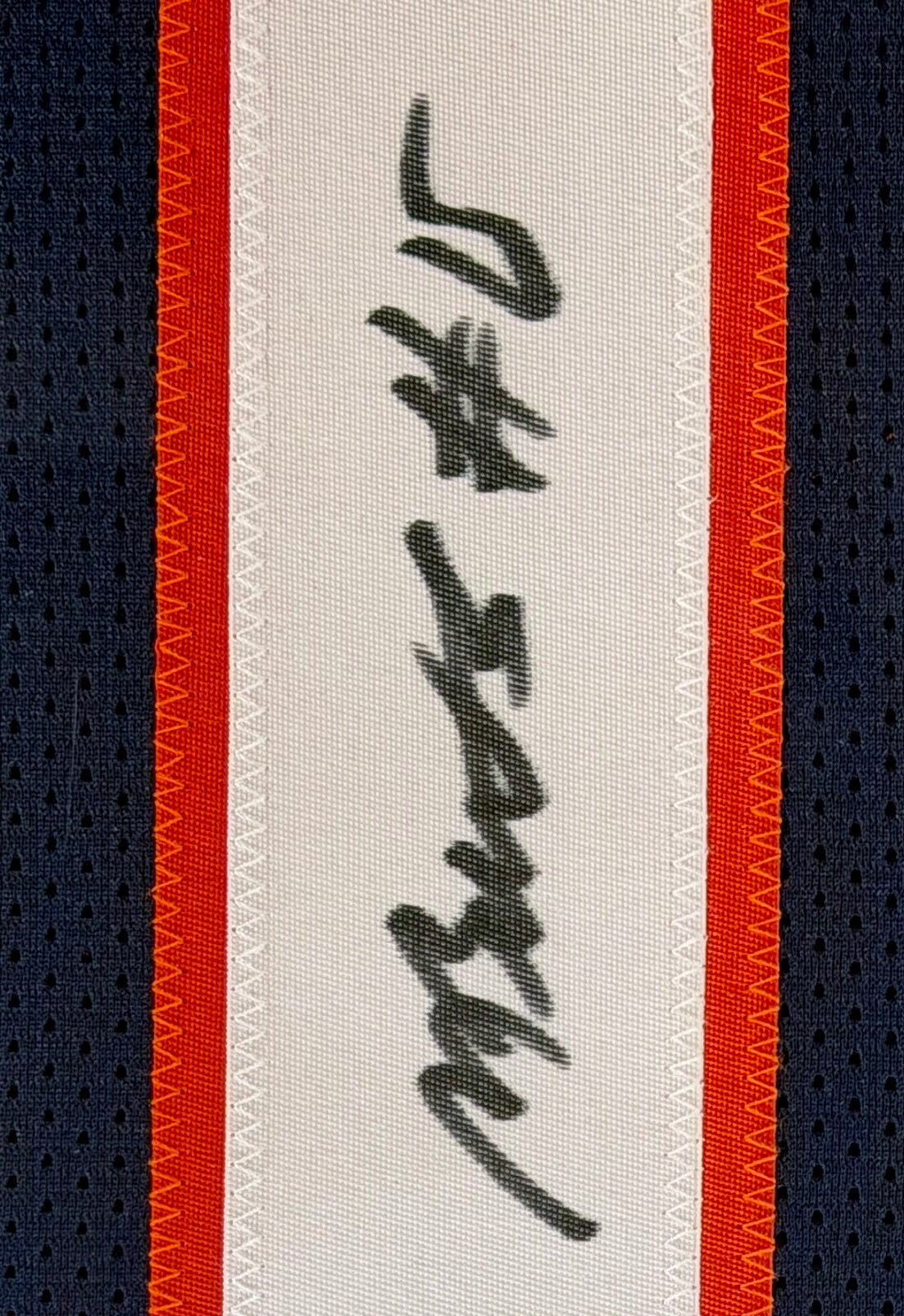 Nik Bonitto Autographed Custom Navy Broncos Jersey in LED Lighted Shadowbox BAS COA