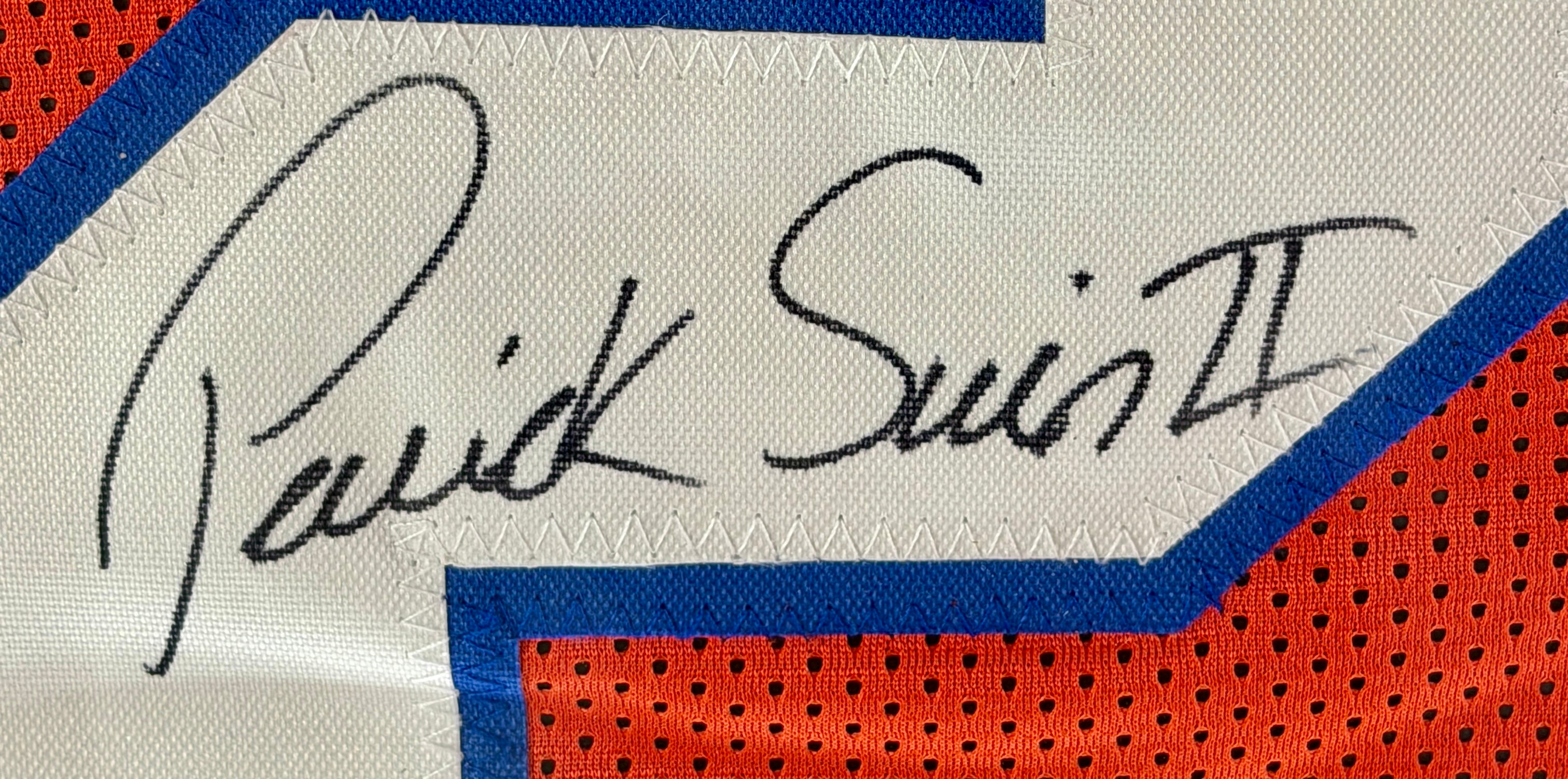 Patrick Surtain II Autographed/Inscribed "'24 DPOY" Custom Orange Jersey in LED Shadowbox BAS COA