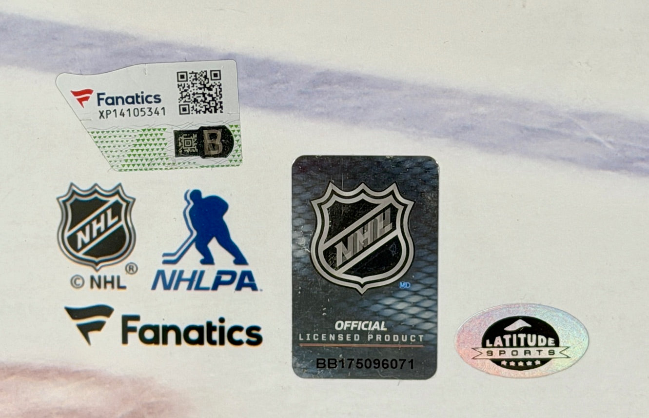 Cale Makar Autographed 16x20 Photo Raising the Stanley Cup Framed Fanatics COA