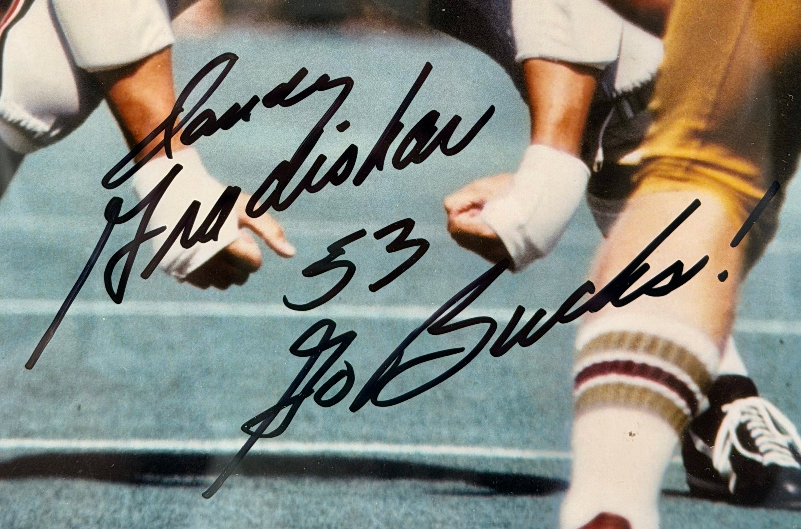 Randy Gradishar Autographed Ohio State 8x10 Photo Inscribed "Go Bucks!" Framed- JSA COA