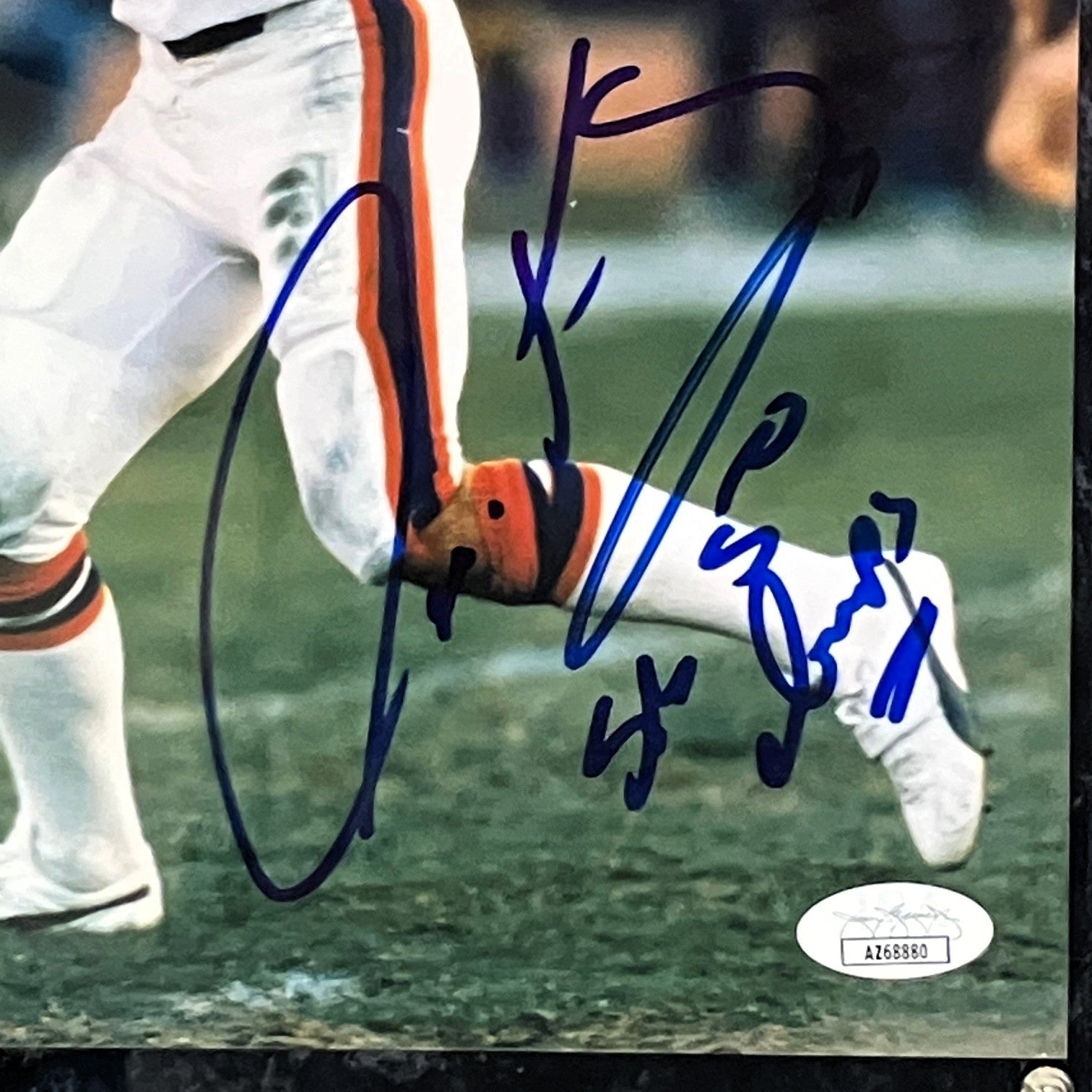 Gary Kubiak Autographed/Inscribed Denver Broncos 8x10 Photo w/ Plaque JSA COA