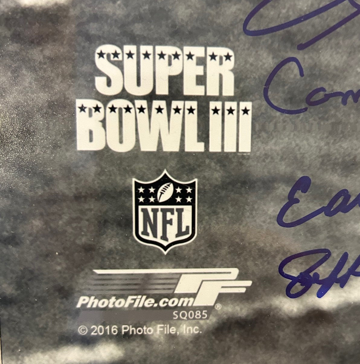 SB III champs New York Jets Autographed 16"x20" Framed Photo Fanatics COA