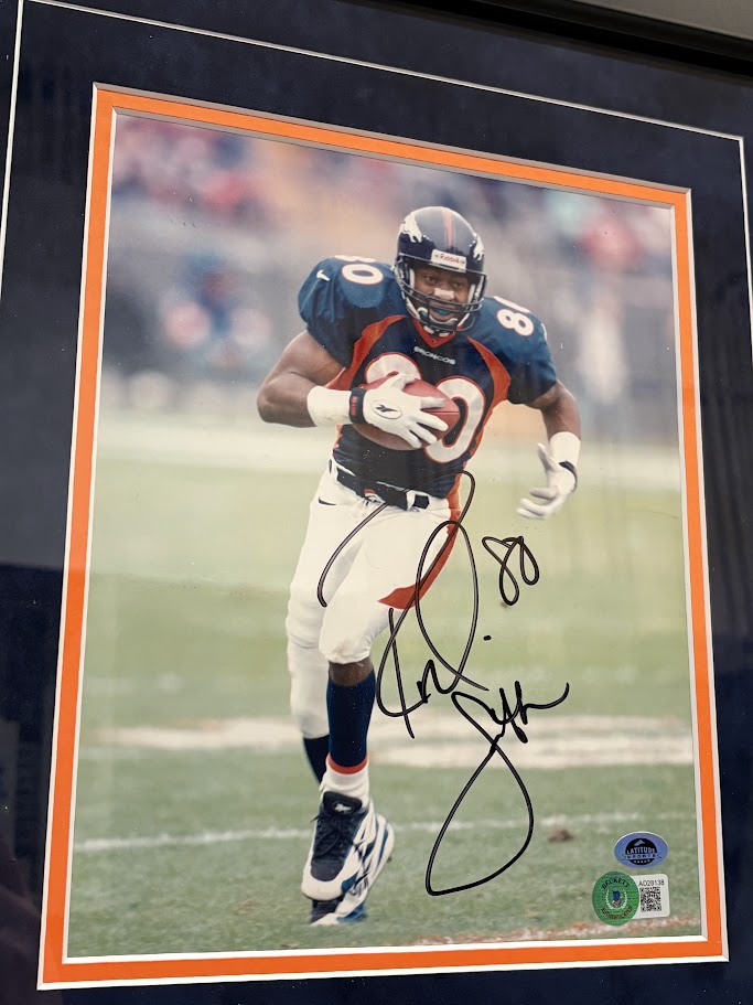 Rod Smith Autographed 8x10 Photo Deluxe Framed Beckett COA