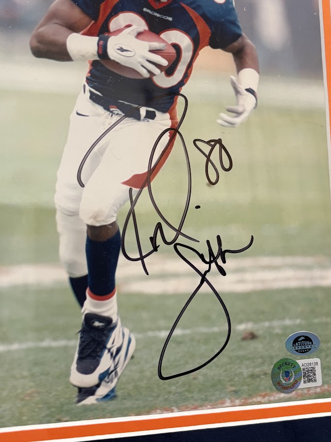 Rod Smith Autographed 8x10 Photo Deluxe Framed Beckett COA