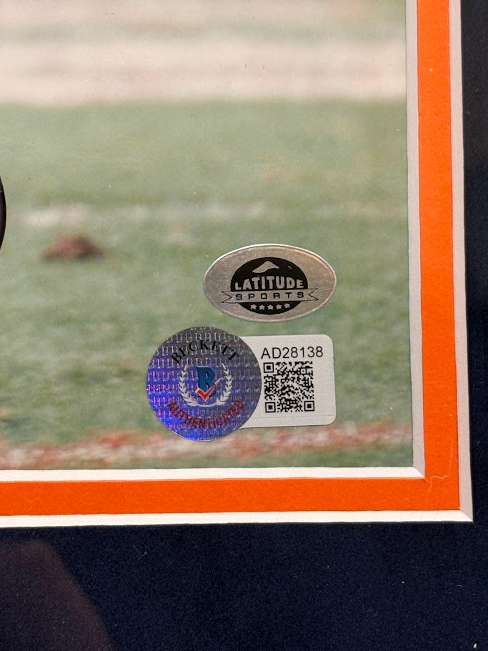 Rod Smith Autographed 8x10 Photo Deluxe Framed Beckett COA