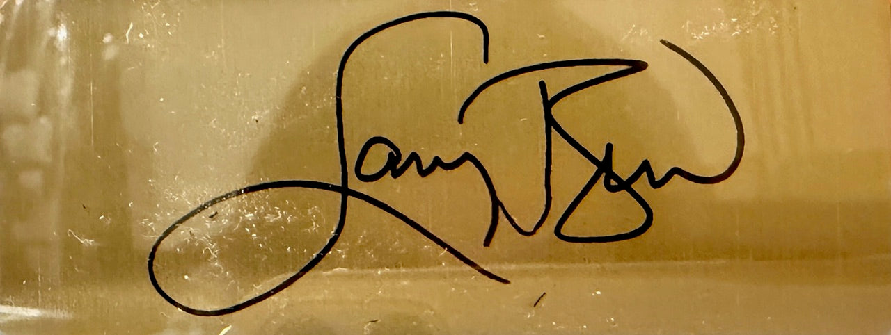 Larry Bird and Magic Johnson Photo/Pin Collage with Facsimile Autographs