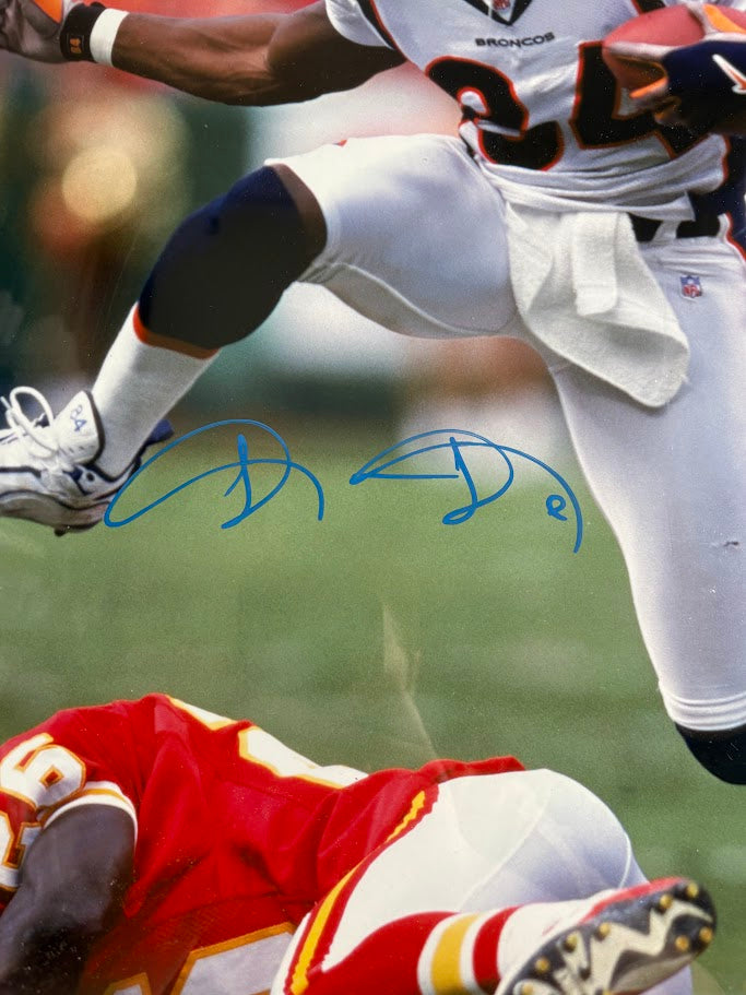 Shannon Sharpe Autographed 16x20 Photo Shadowbox Framed Beckett COA