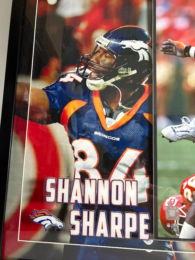 Shannon Sharpe Autographed 16x20 Photo Shadowbox Framed Beckett COA