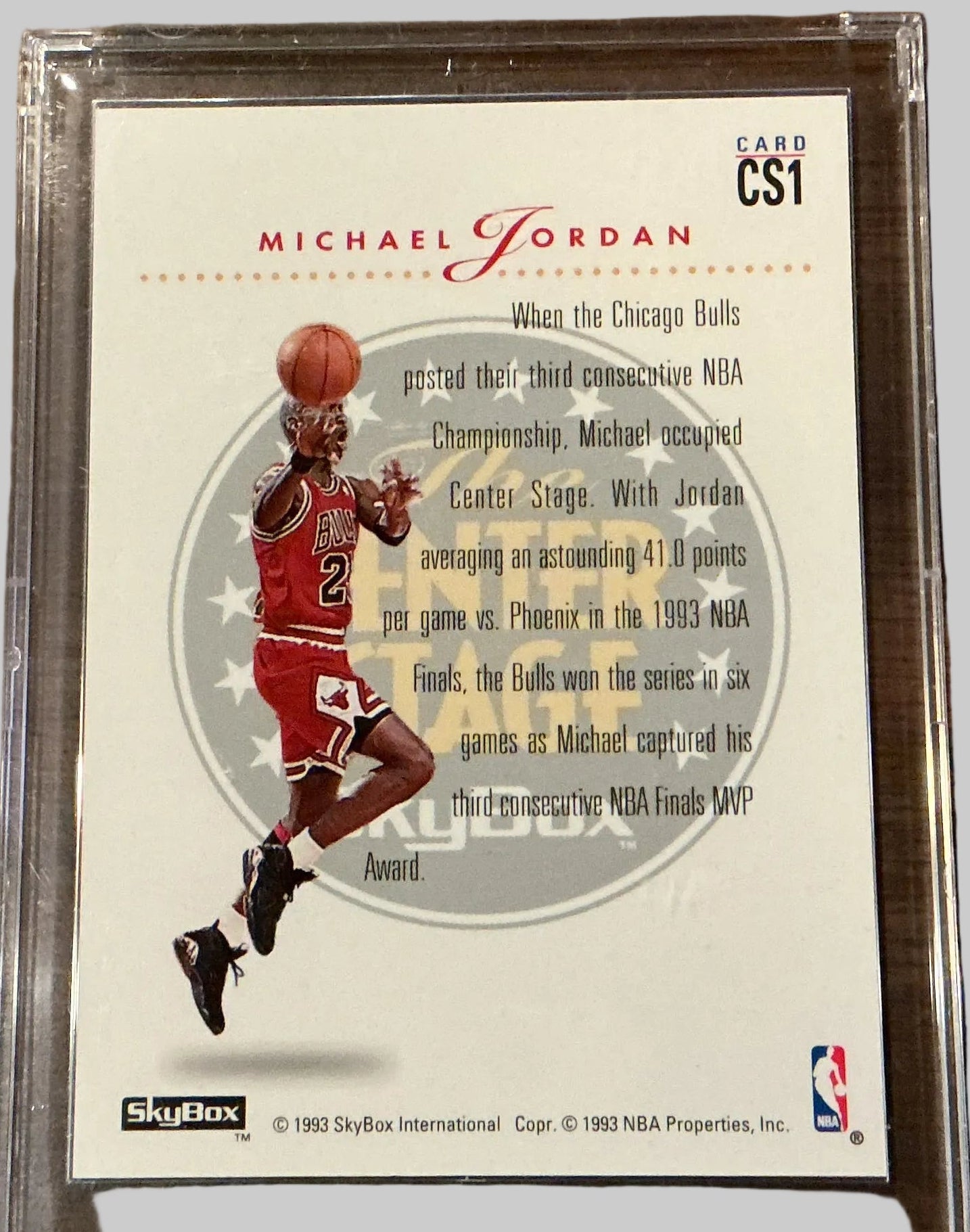 Michael Jordan 1993-94 SkyBox Premium Center Stage #CS1 — Chicago Bulls