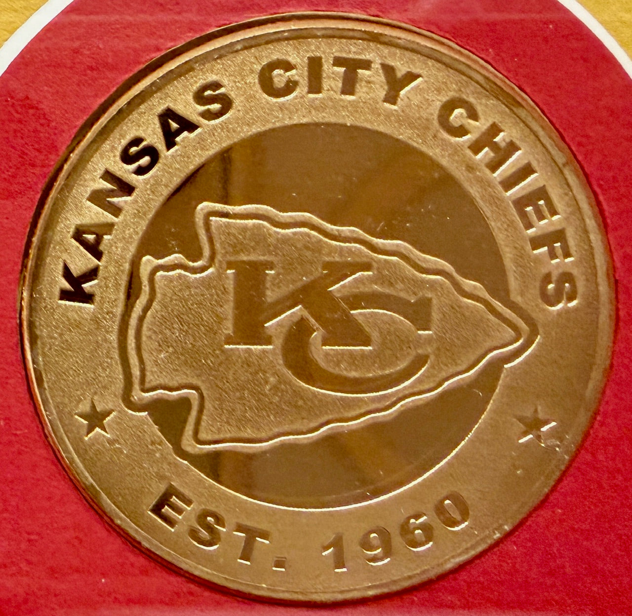 Travis Kelce Kansas City Chiefs Highland Mint Photo and Coin LE 112/5000 w/ Facsimile Signature