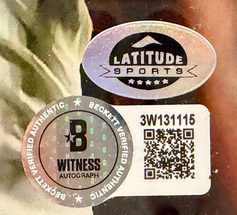 Pat Bryant II & Troy Franklin Denver Broncos Autographed 8x10 Photo w/ Plaque Beckett COA