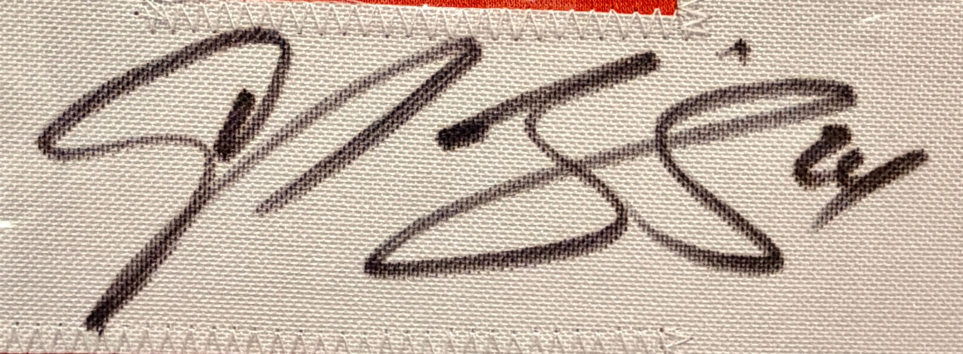 Champ Bailey Autographed Navy Broncos Stat Jersey DLX Framed - Beckett COA