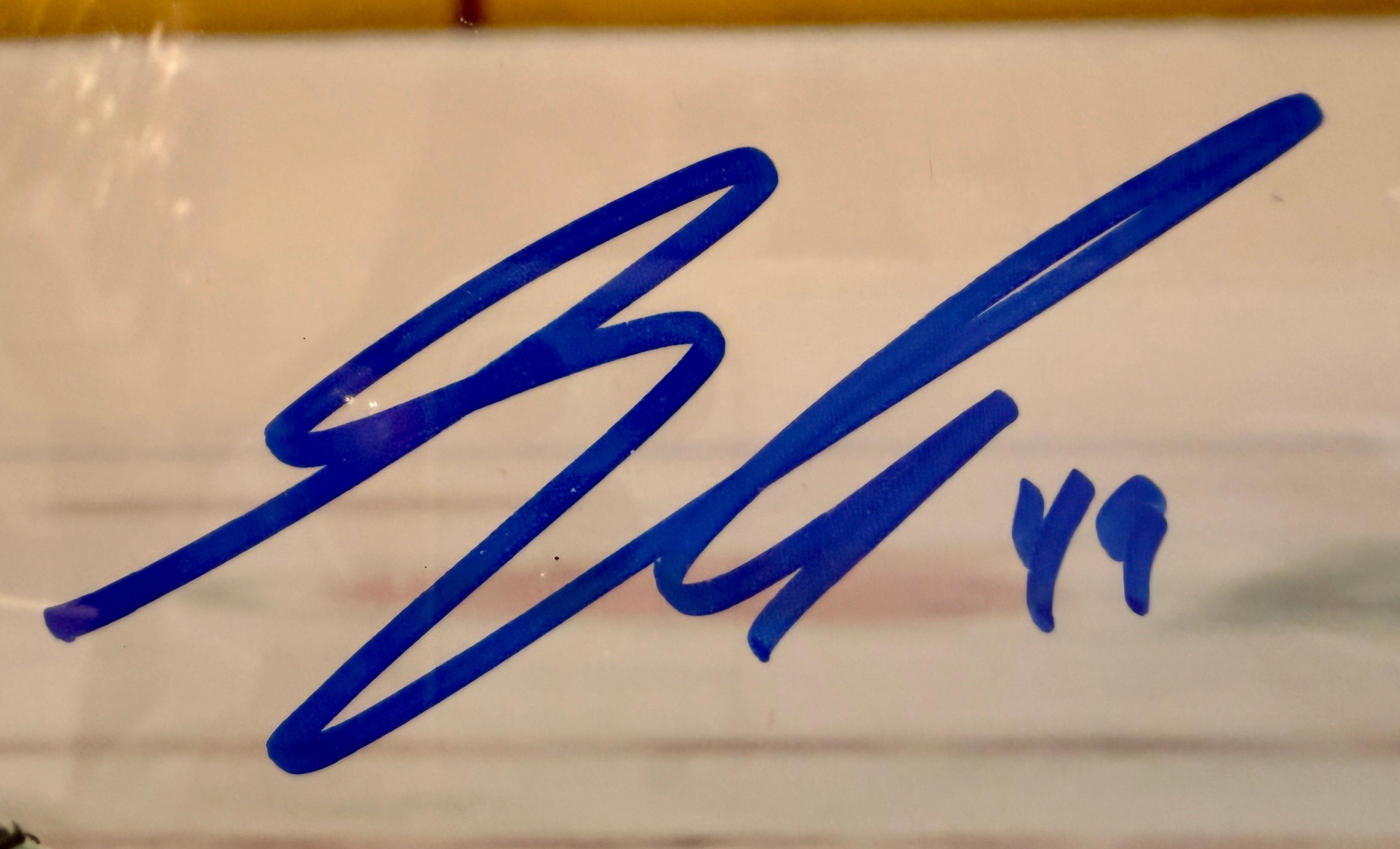 Sam Girard Autographed 8x10 Action Shooting Photo with Plaque - LSM COA - Latitude Sports Marketing