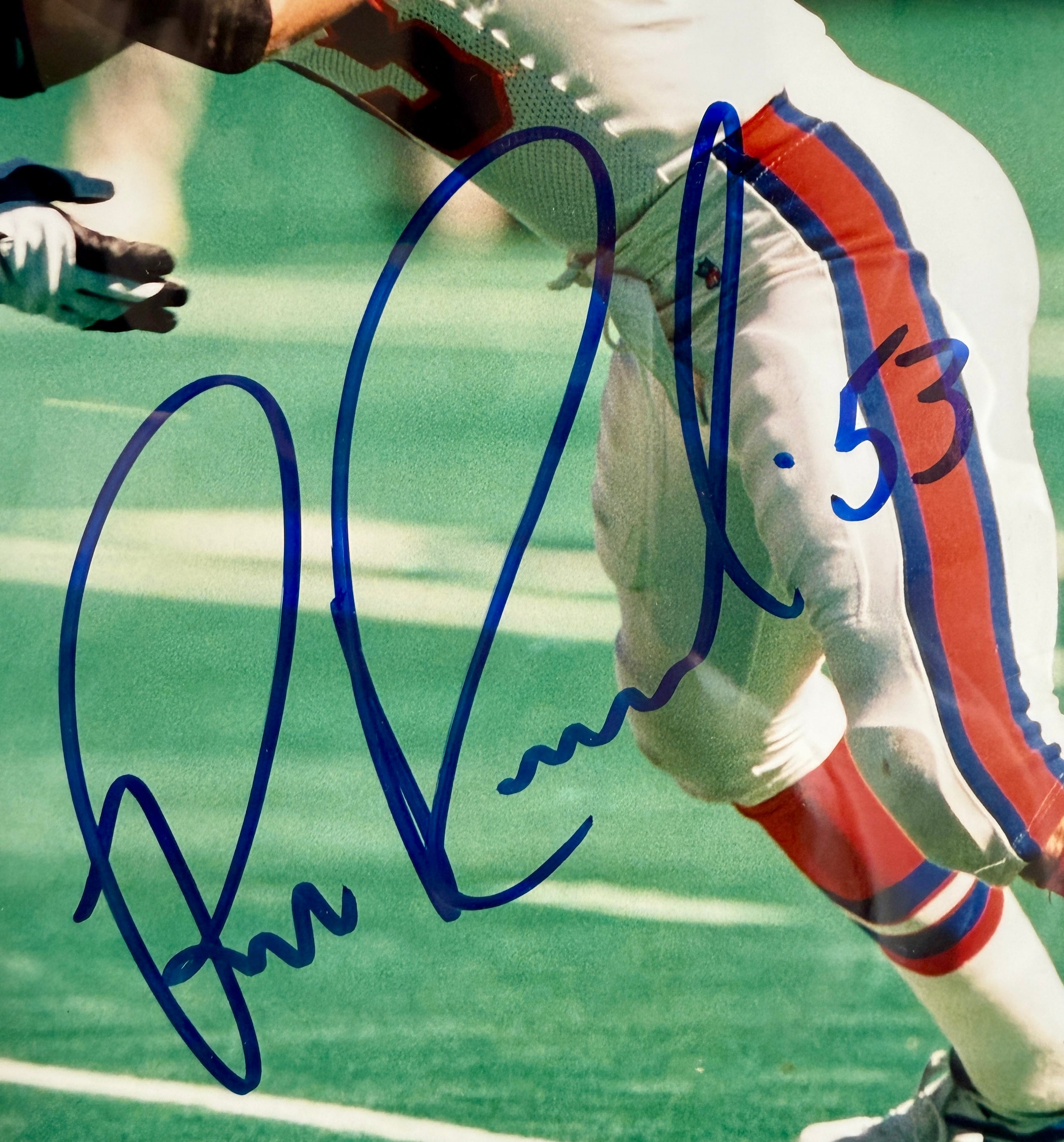 Bill Romanowski Autographed 8x10 Photo with Plaque - JSA COA