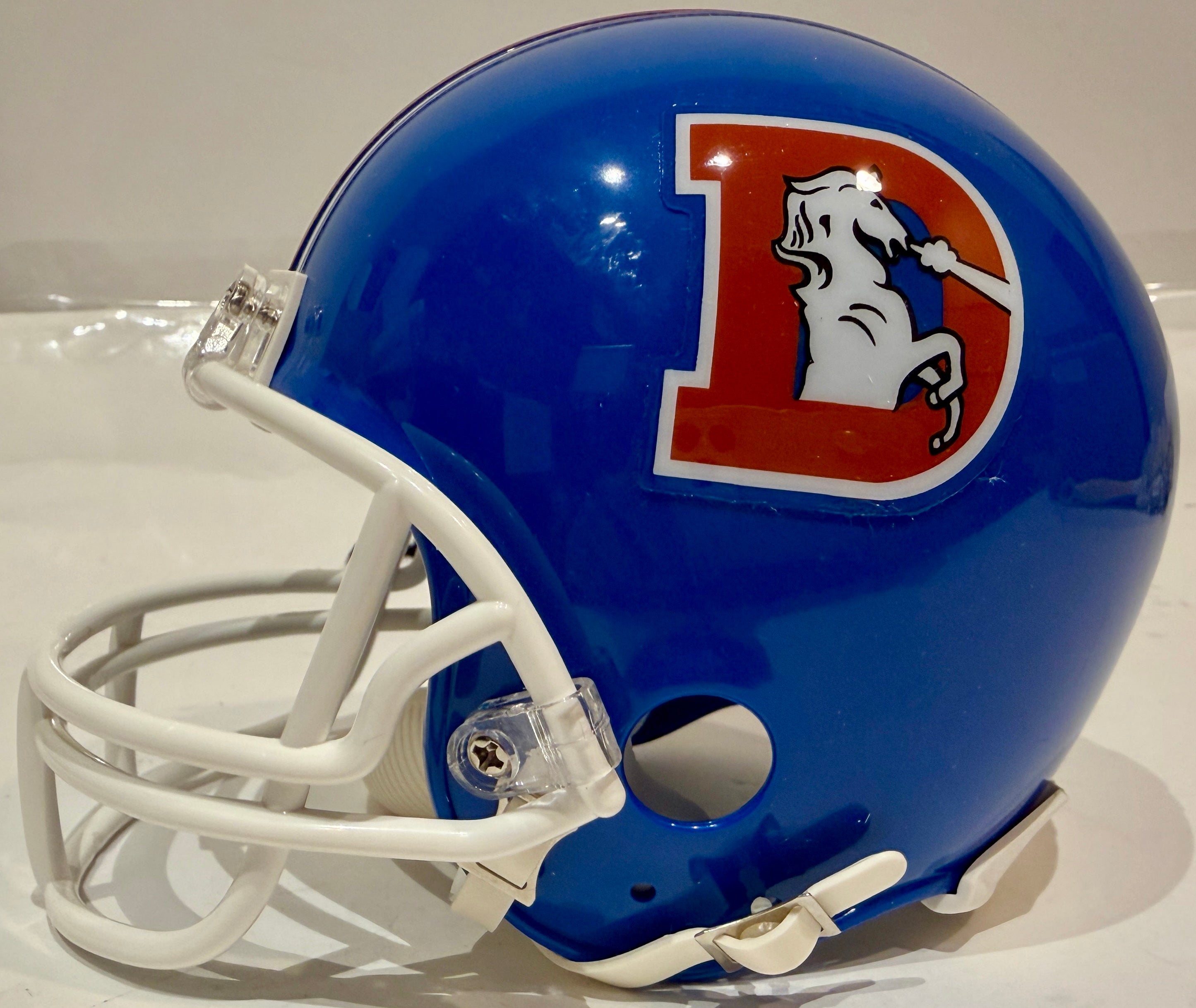 Steve Atwater Autographed Denver Broncos 'D' Logo Mini Helmet - Inscribed 'HOF '20' - BAS Certified