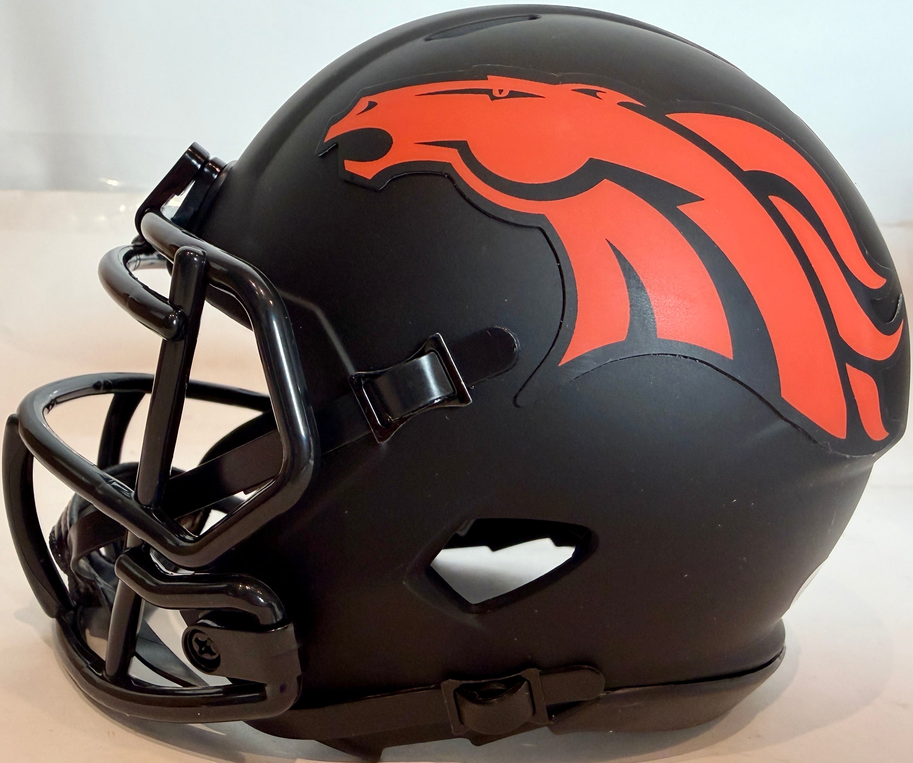 Bill Romanowski Autographed Denver Broncos Eclipse Mini Helmet - JSA Certified