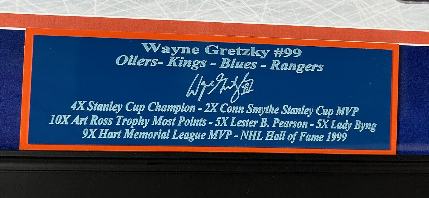 Wayne Gretzky Autographed 32x16 Panoramic Photo Framed Fanatics & UDA COA