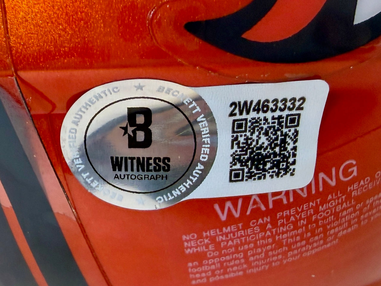 Chris Harris Jr. Autographed Flash Mini Helmet Inscribed "No Fly Zone" Beckett COA - Latitude Sports Marketing