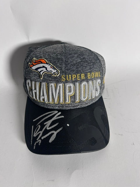 Peyton Manning Autographed Super Bowl 50 Cap — Denver Broncos | Fanatics COA