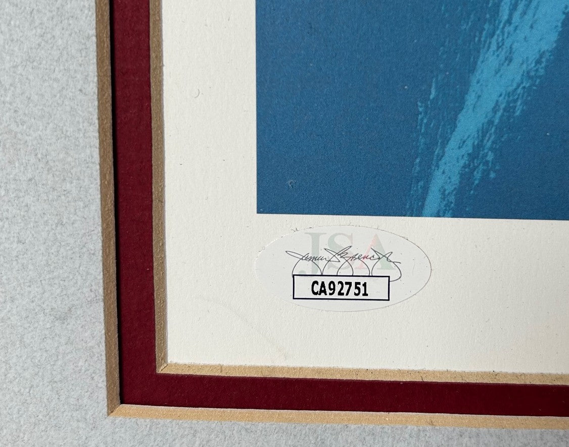 Ray Bourque Autographed Limited Edition Print #39/385 - Malcolm Farley Painting with JSA COA