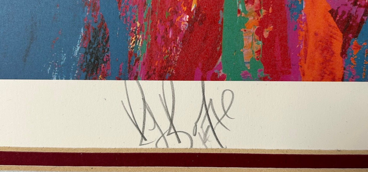 Ray Bourque Autographed Limited Edition Print #39/385 - Malcolm Farley Painting with JSA COA