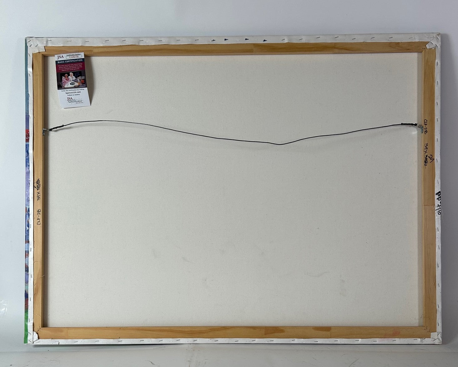 Eli Manning Autographed Canvas Giclee' 39"x29" - Malcolm Farley Painting "SB XLII MVP" JSA COA