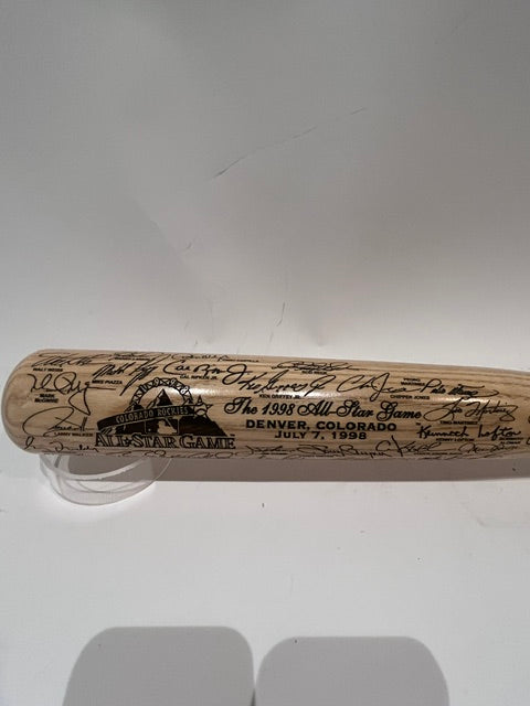 1998 MLB All-Star Game Commemorative Bat with Laser Engraved Facsimile Signatures — Limited Edition #905/1998