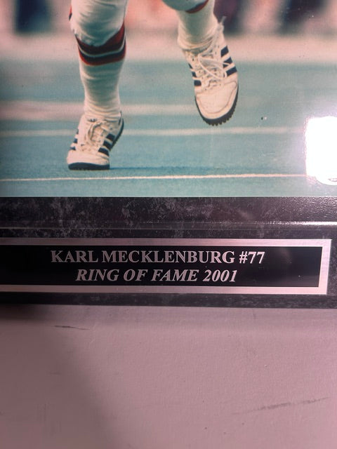 Karl Mecklenburg Autographed Denver Broncos Ring of Fame 8x10 Plaque – BSA Certified