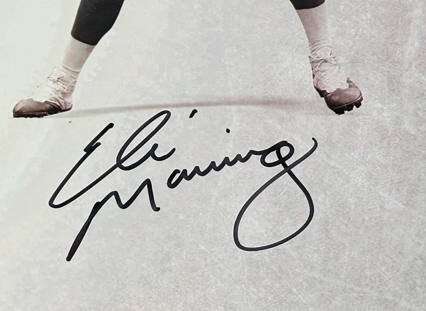 Archie, Peyton, Eli Manning Autographed Photo in 27.5"x24" Framing Fanatics COA