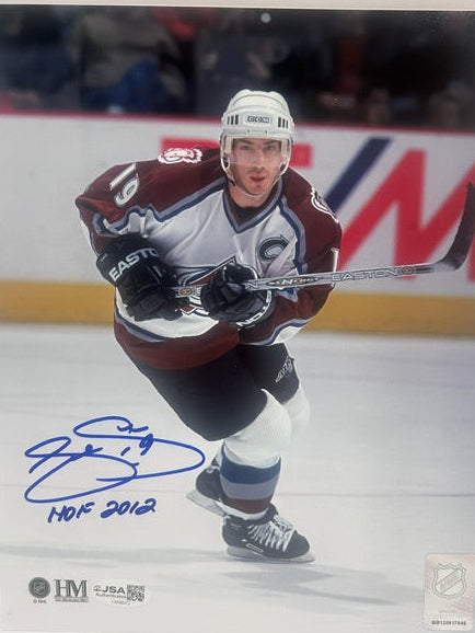 Joe Sakic Colorado Avalanche Autographed 8x10 Photo – JSA COA