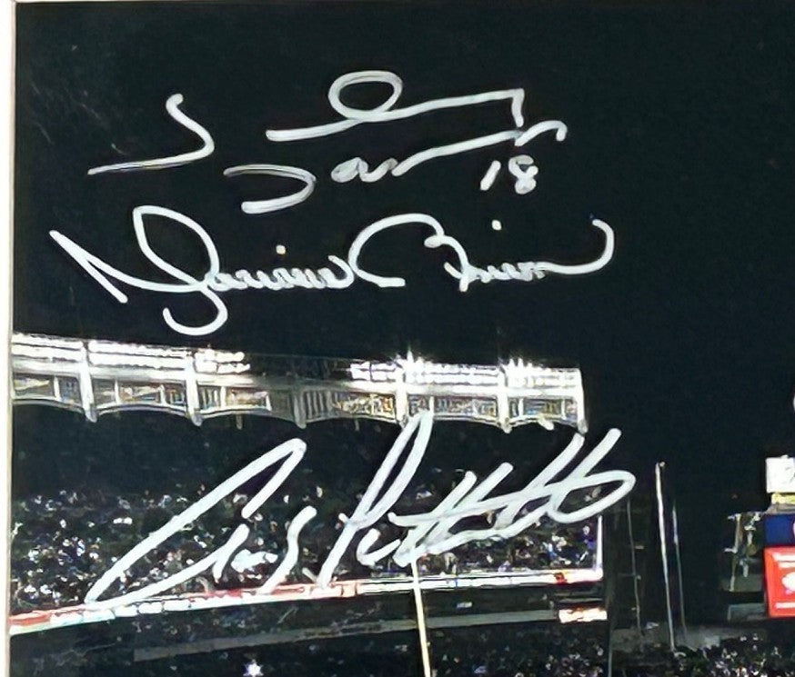 New York Yankees 2009 World Champions Autographed Stadium Photo Steiner Sports LOA