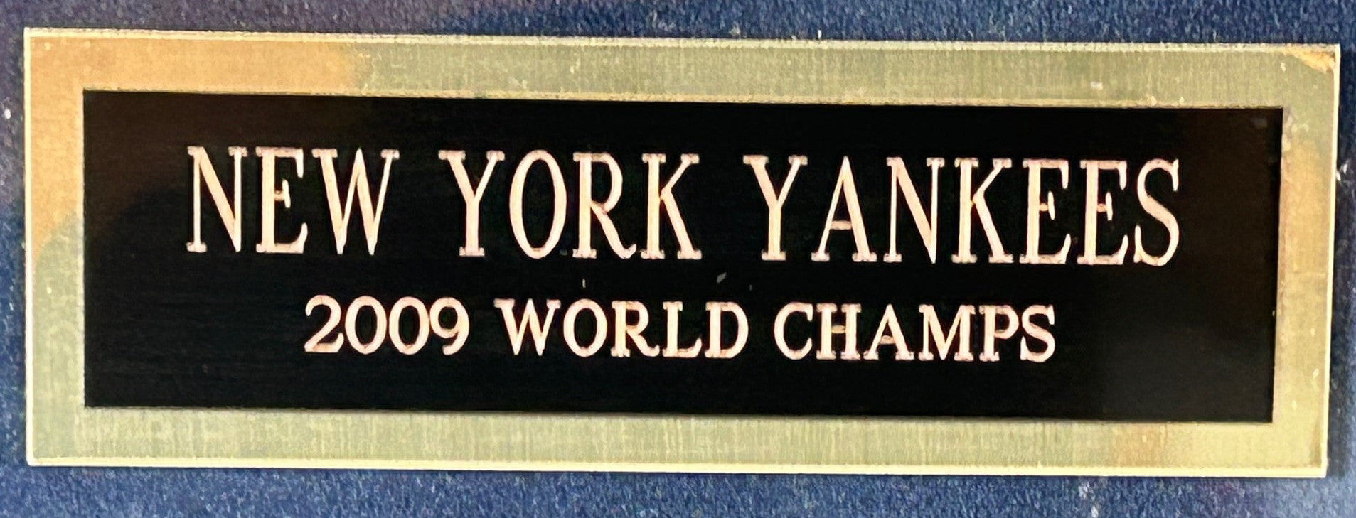 New York Yankees 2009 World Champions Autographed Stadium Photo Steiner Sports LOA