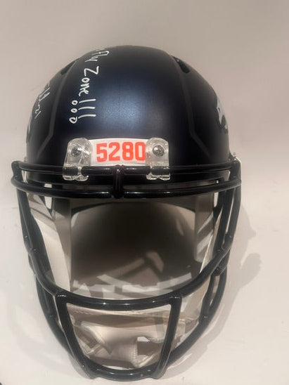 Chris Harris Jr. & Aqib Talib Denver Broncos Autographed Navy Blue Replica Helmet Inscribed "No Fly Zone" – BAS COA
