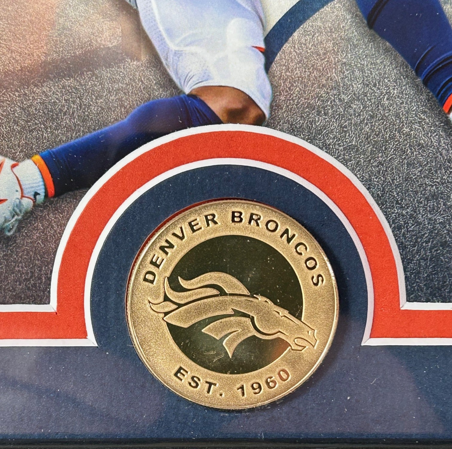 Patrick Surtain II Denver Broncos Photo with Broncos Collector Coin Highland Mint