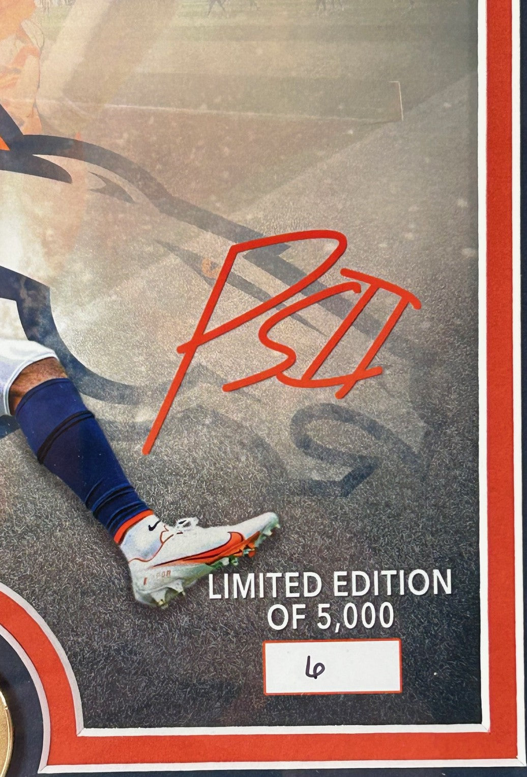 Patrick Surtain II Denver Broncos Photo with Broncos Collector Coin Highland Mint