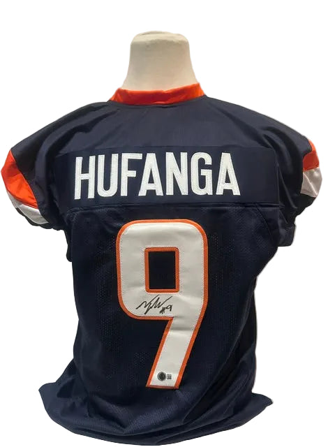 Talanoa Hufanga Autographed Navy Denver Broncos Jersey – BAS COA