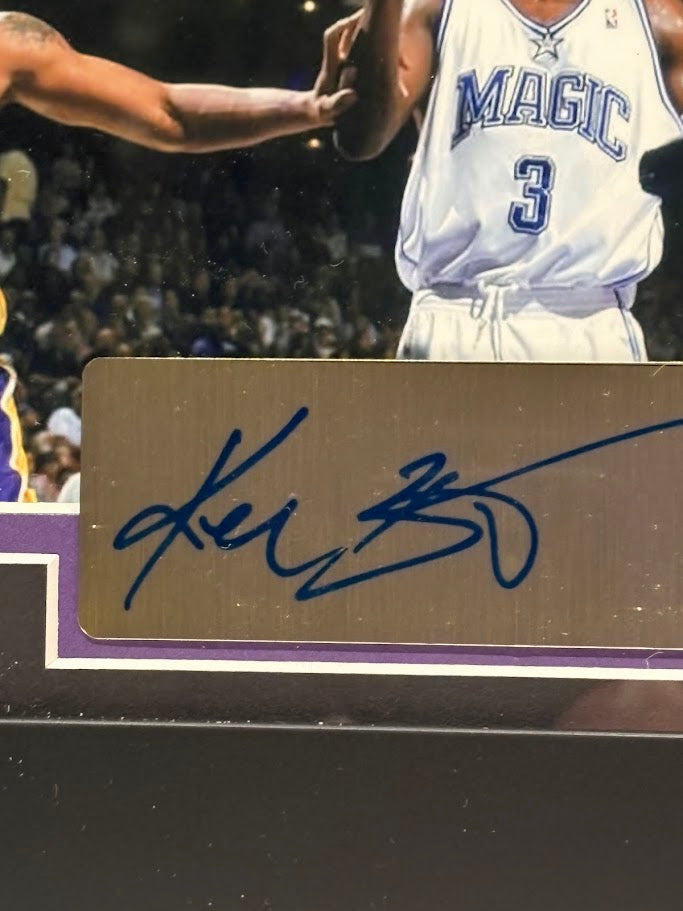 Kobe Bryant Framed Photo & Pin Collage with Laser Autograph – 14x18
