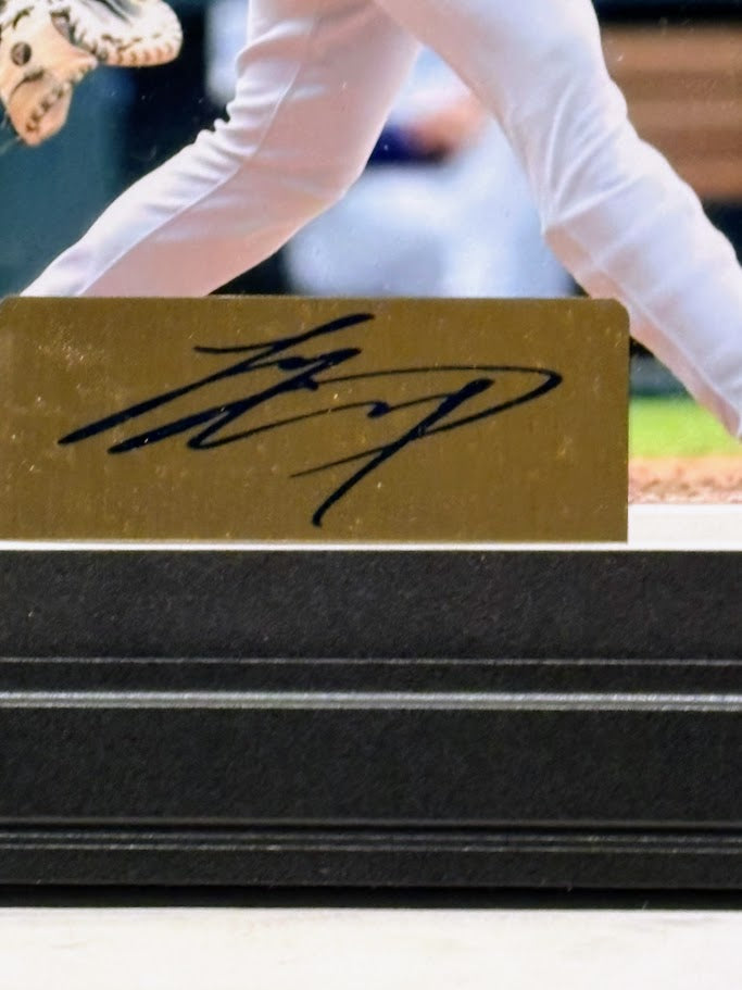 Shohei Ohtani LA Dodgers 2025 World Series Framed Photo & Pin Collage with Laser Autograph – 14x18