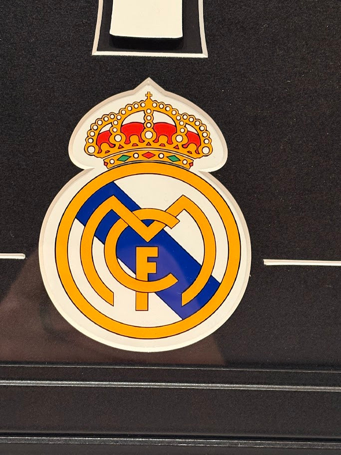 Cristiano Ronaldo Real Madrid Framed Photo & Pin Collage with Laser Autograph – 14x18