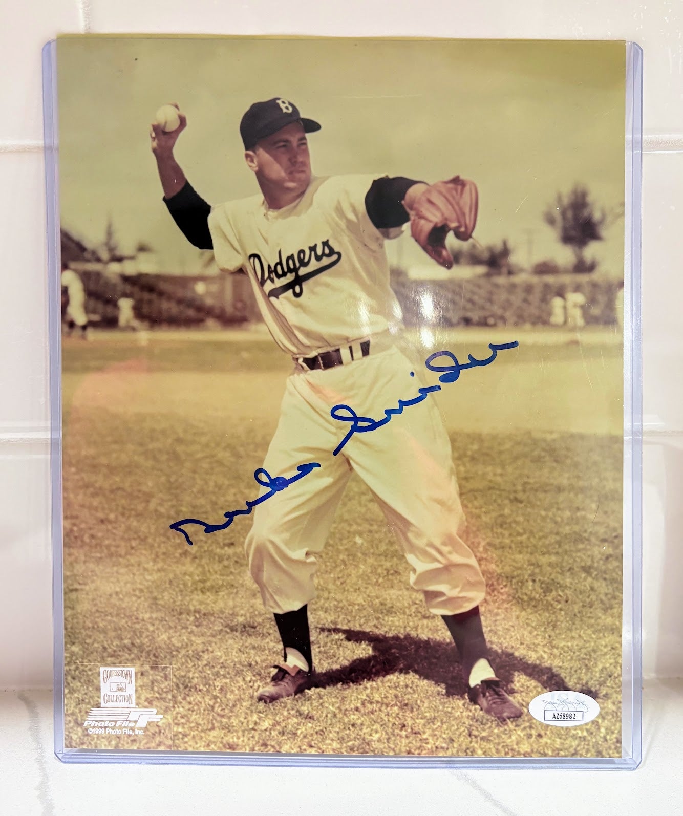 Duke Snider Autographed 8x10 Photo — Brooklyn/LA Dodgers | JSA COA